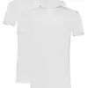 Ten Cate 2-Pack heren T-Shirt Hoge hals - 32327 - Mannen ondershirts biologisch katoen - Duurzaam - Korte mouw