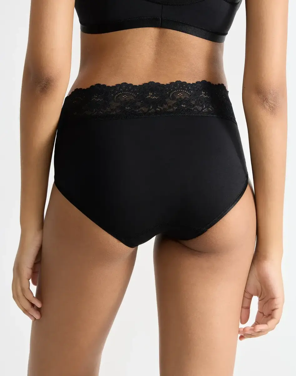 Sloggi Romance Midi - kanten dames heup slip - Microfiber dames onderbroek