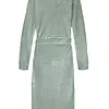 Ten Cate dames badjas Fleece - Minty Green Stipe