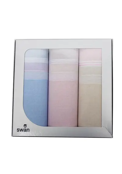 Swan 12-pack - Dames zakdoeken Vintage pastel Swan 12-pack - Dames zakdoeken Vintage pastel
