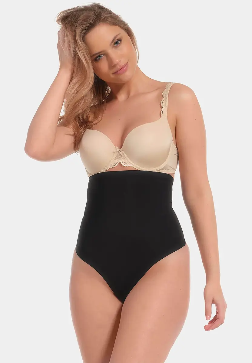 Magic hoge sterk corrigerende string - Maxi Sexy Hi-Thong - Shapewear hoge correctie string - Naadloos - Rolt niet om