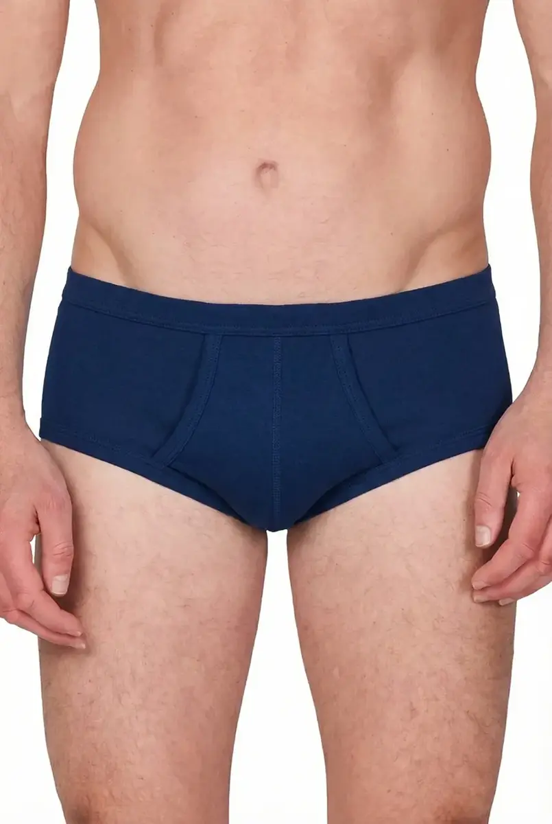 Beeren 2-pak heren slip kleur, M3000 - 100% Katoen- Met gulp - Voorsluiting - Klassiek mannen ondergoed