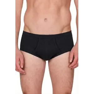 Beeren 2-pak heren slip zwart, M3000 - Met gulp - Ouderwets ondergoed - Beeren ondergoed heren