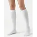 Yellowmoon kinder/dames kniekous 1 paar - Hoge katoeken sokken - Wit