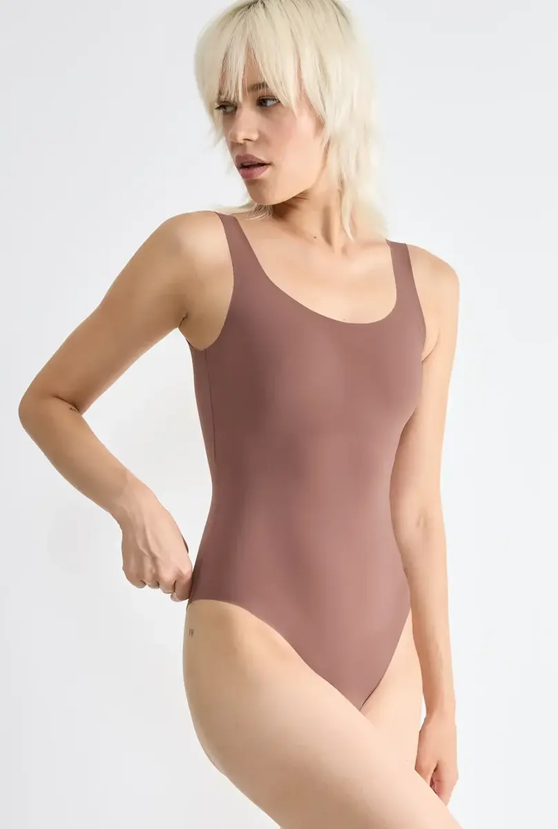 Sloggi Zero feel body 2.0 naadloos - Invisible body dames - Onzichtbare bodysuit zonder mouwen - Brede bandjes