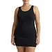 Beeren dames Comfort XL hemd - Grote maten - Dames singlet - wit, zwart - Zwart