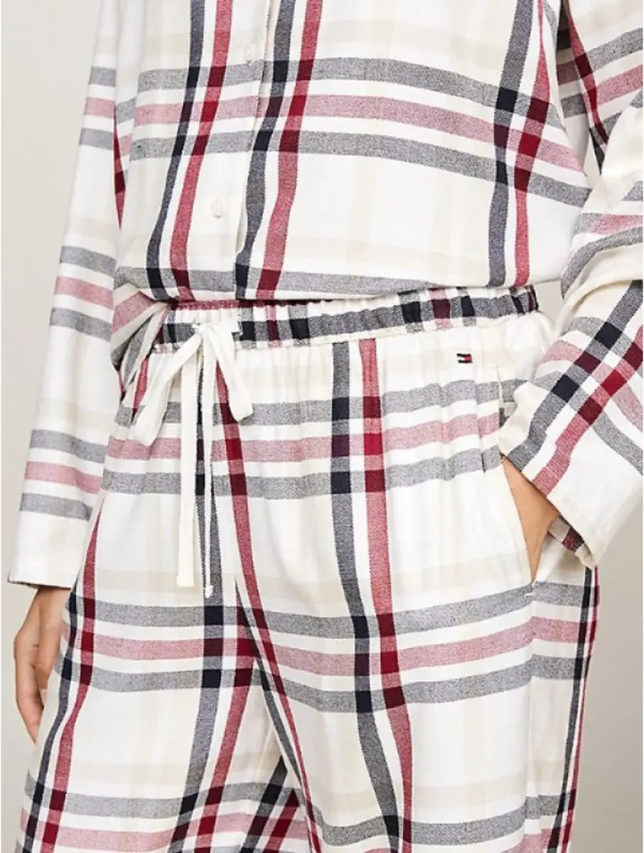 Tommy Hilfiger Dames flanellen Pyjama lange mouw - Giftset