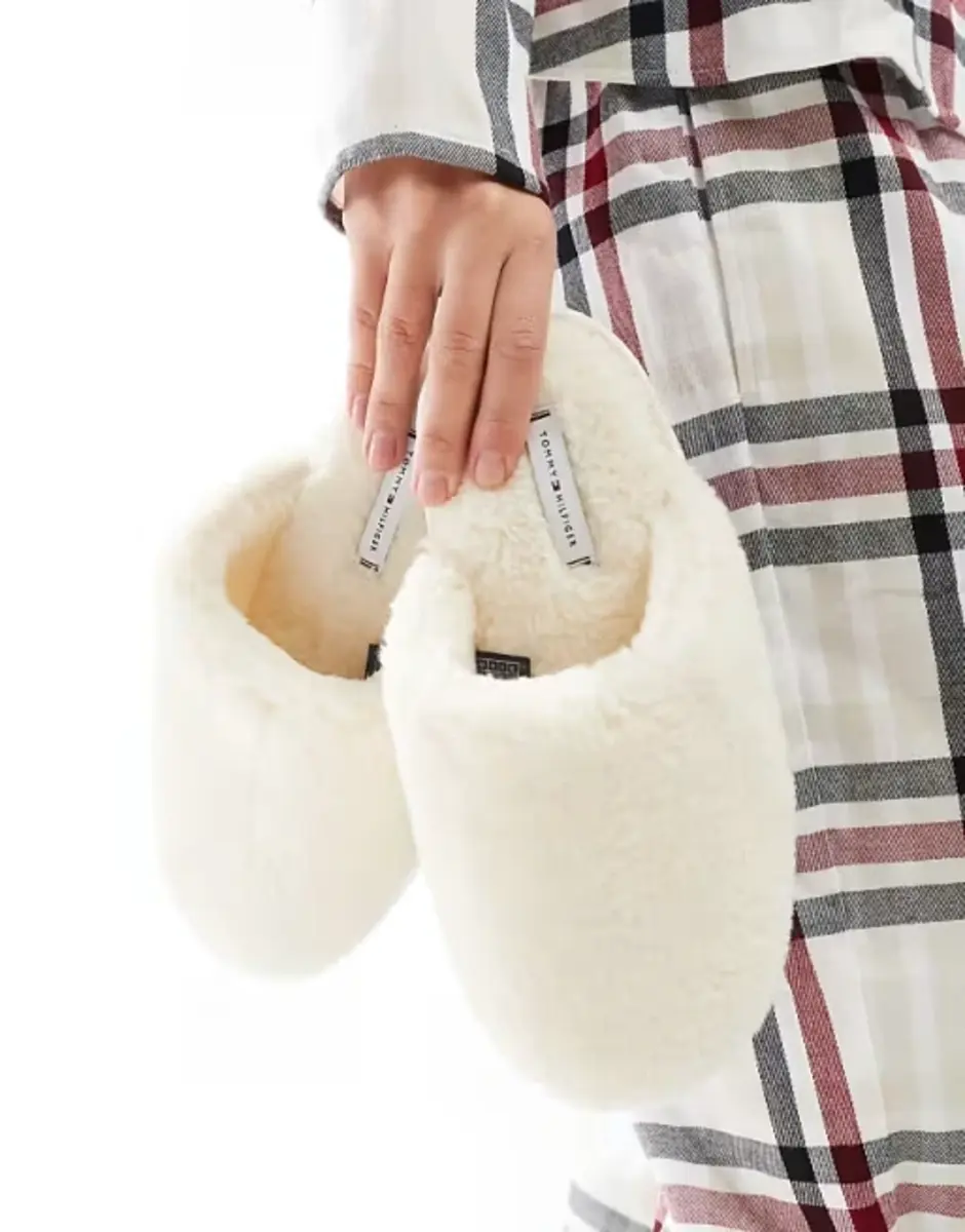 Tommy Hilfiger Dames flanellen Pyjama lange mouw - Giftset