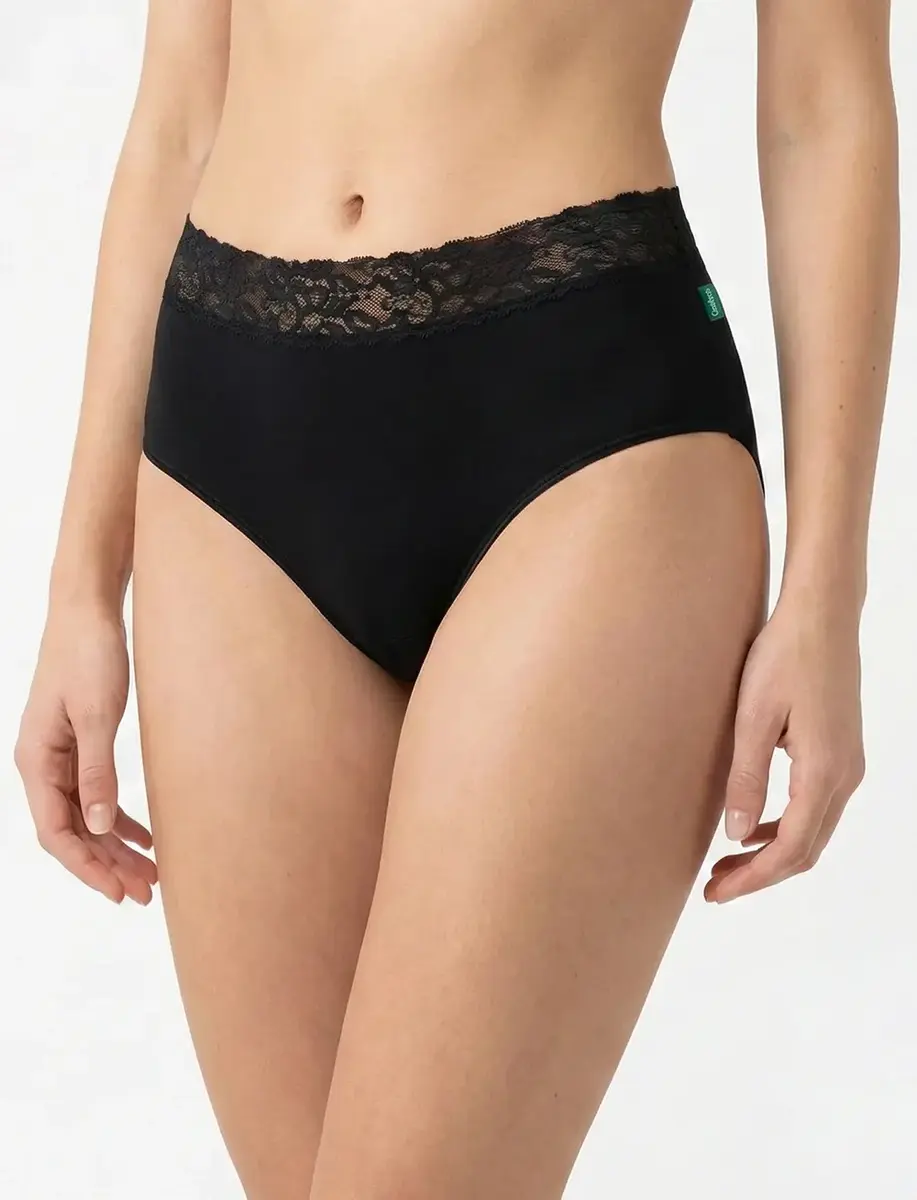 Gaubert 5-pak kanten bamboe taille slips - Bamboe ondergoed - Multipack kanten onderbroeken