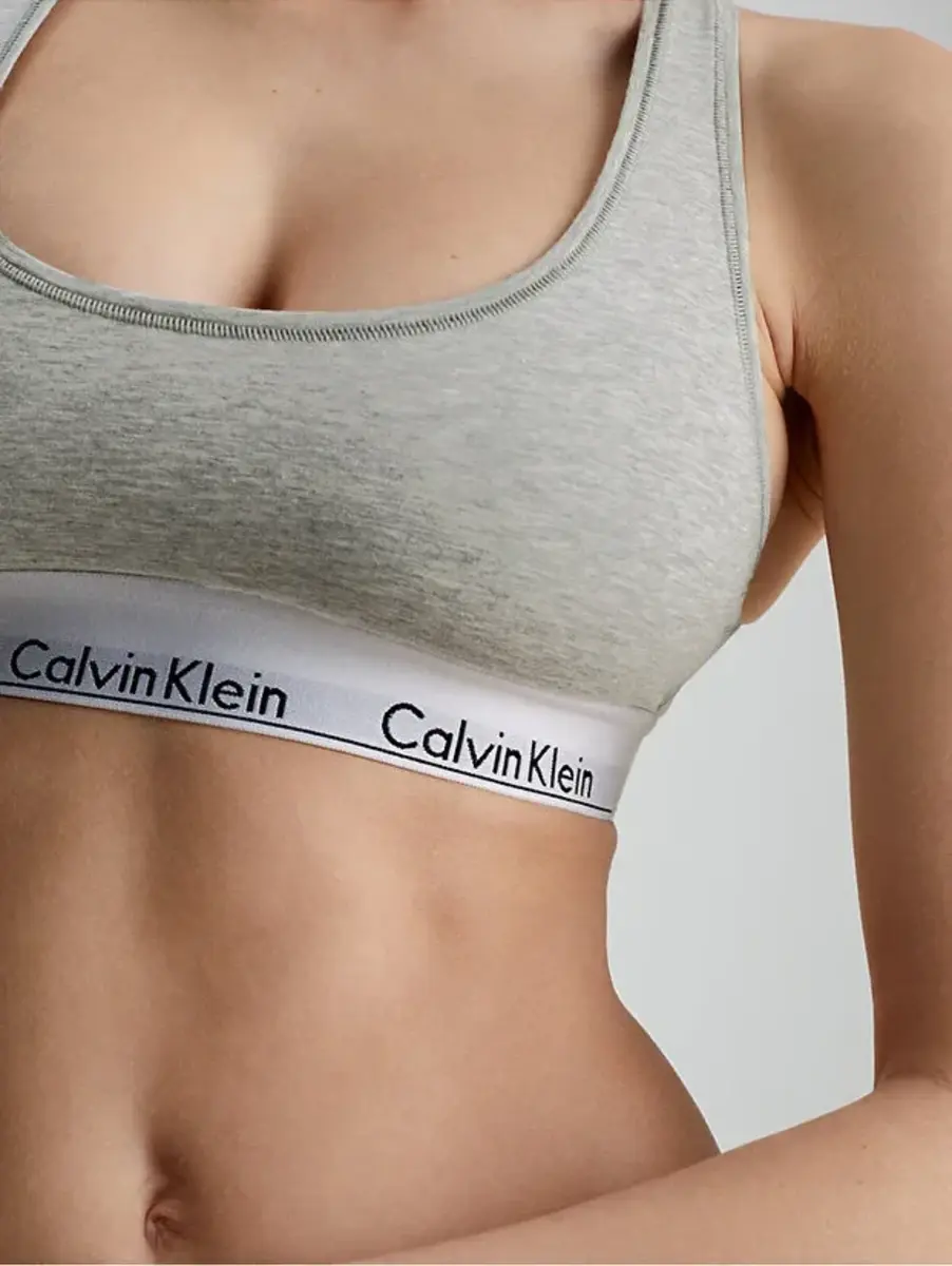Calvin Klein Bralette dames - Top - Katoenen BH Top met brede bandjes