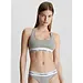 Calvin Klein Bralette dames - Top - Katoenen BH Top met brede bandjes - Grijs