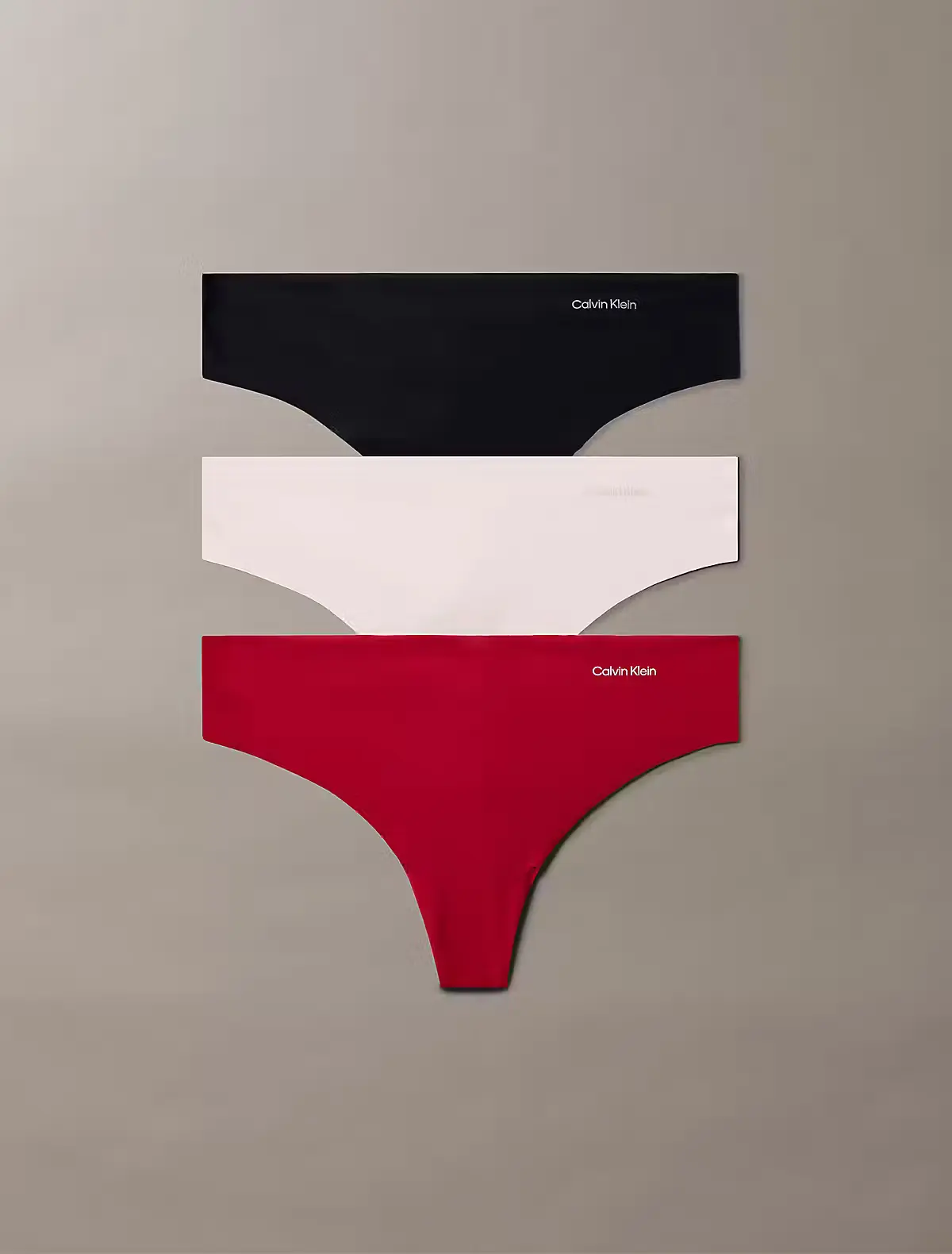 Calvin Klein 3-pack naadloze strings - Invisible thong