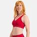 Bamboo Basics naadloze BH's - Fleur Top - Bustier BH top - Basic bralette zwart en huidskleur - Rood