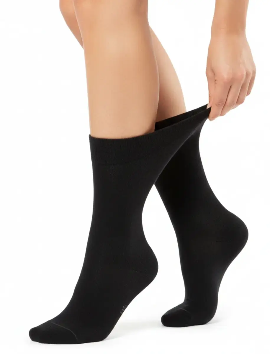 FALKE Sensitive London Dames Sokken - Diabetes sokken - Anti knel katoenen kousen