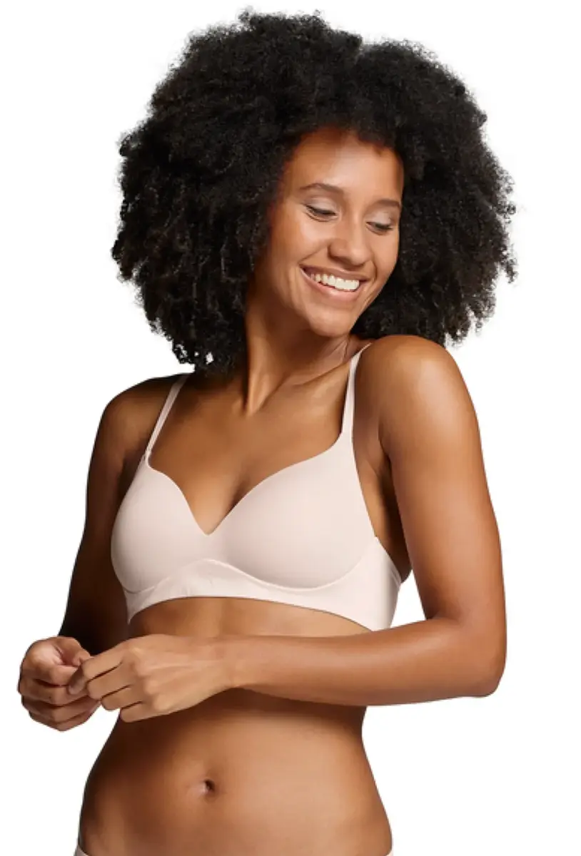 Puma BH zonder beugel met vulling - Everyday - Comfort T-shirt Bh die niet doorschijnt - Zwart - Huidskleur - Wit