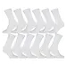 Gianvaglia 12-paar sokken dames & heren - Katoenen Goedkope sokken - Multipack witte sokken heren en dames - Wit