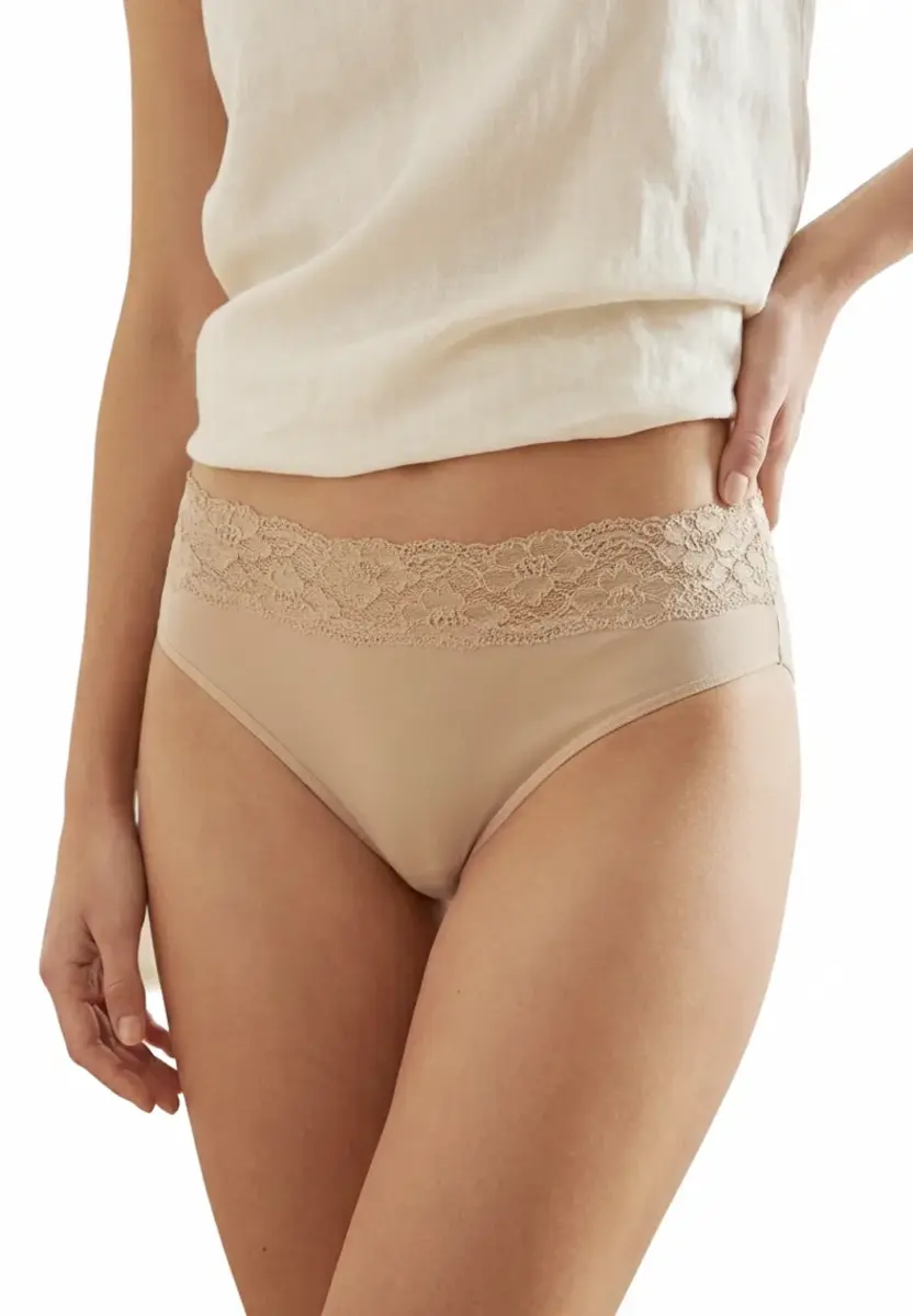 Nina von C kanten modal heupslip dames - Midi kanten onderbroek - Dames ondergoed