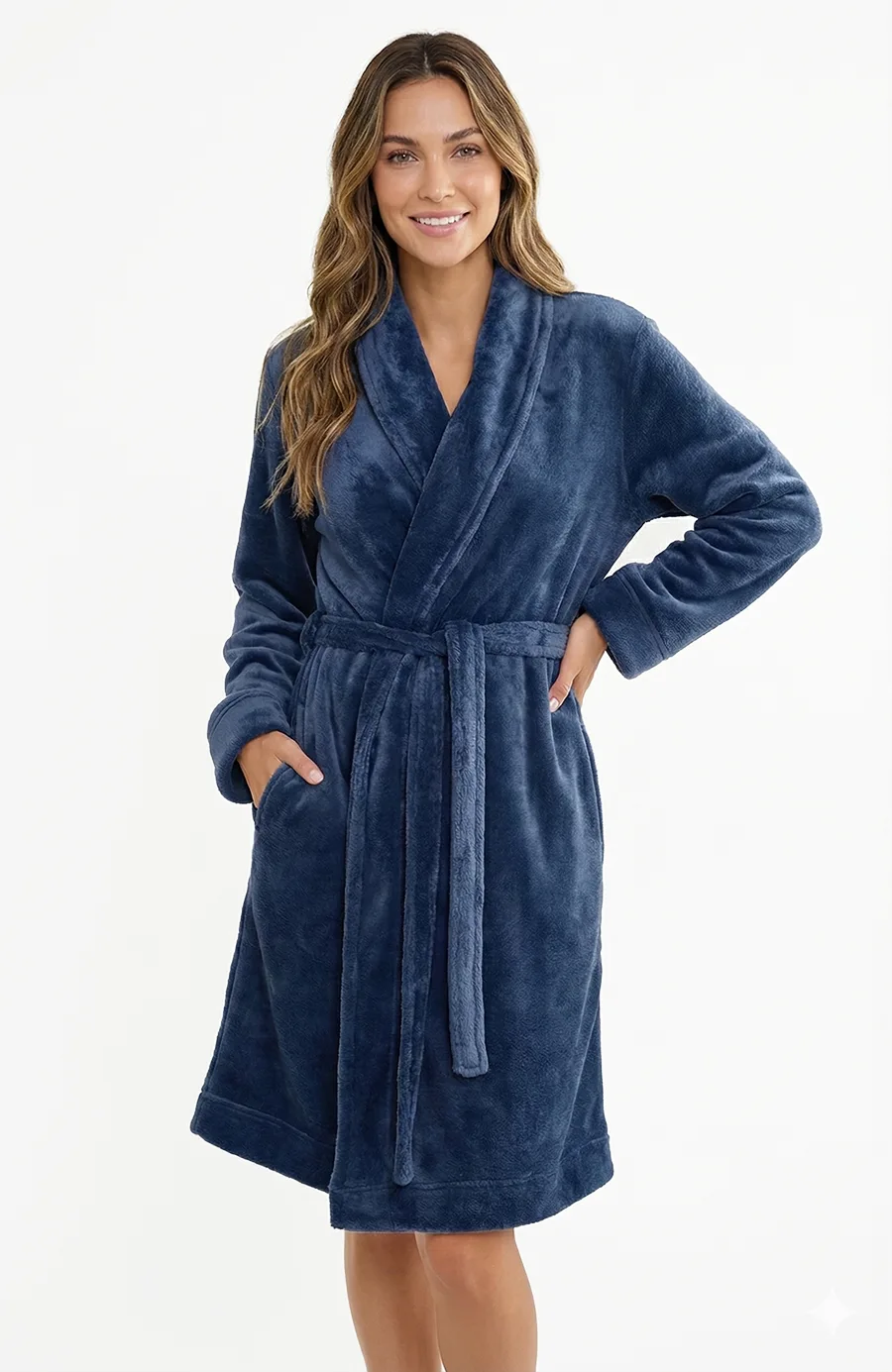 HL-tricot dames badjas fleece - Comfort