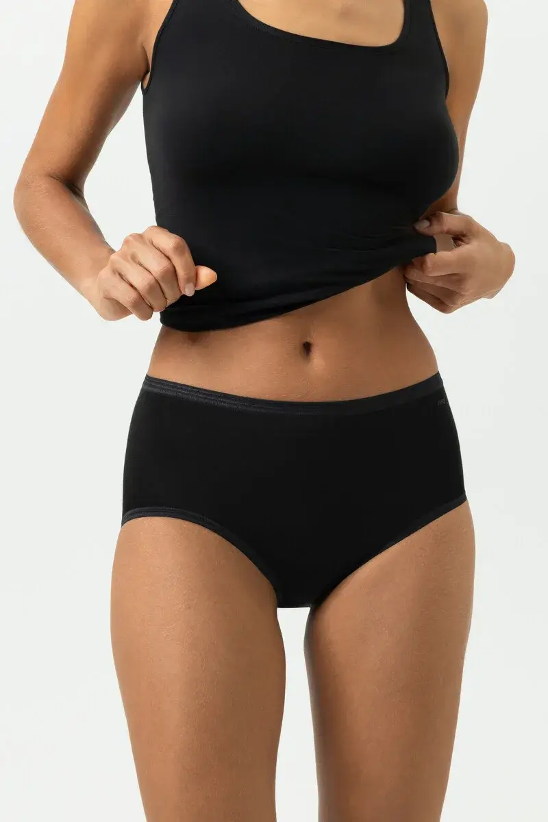 Mey  Lights dames tailleslip viscose - Hoog Katoenen dames ondergoed wit en zwart