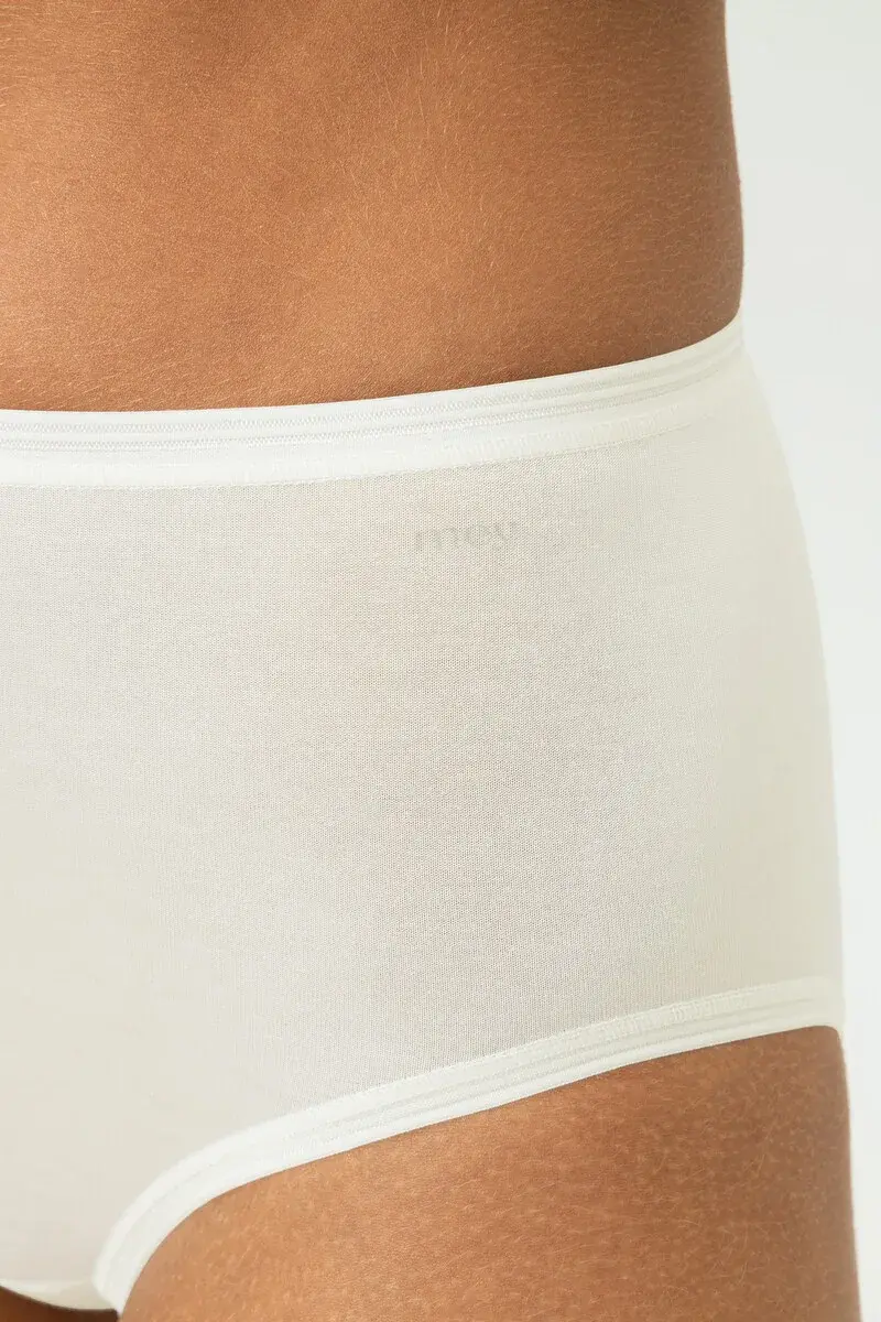 Mey  Lights dames tailleslip viscose - Hoog Katoenen dames ondergoed wit en zwart