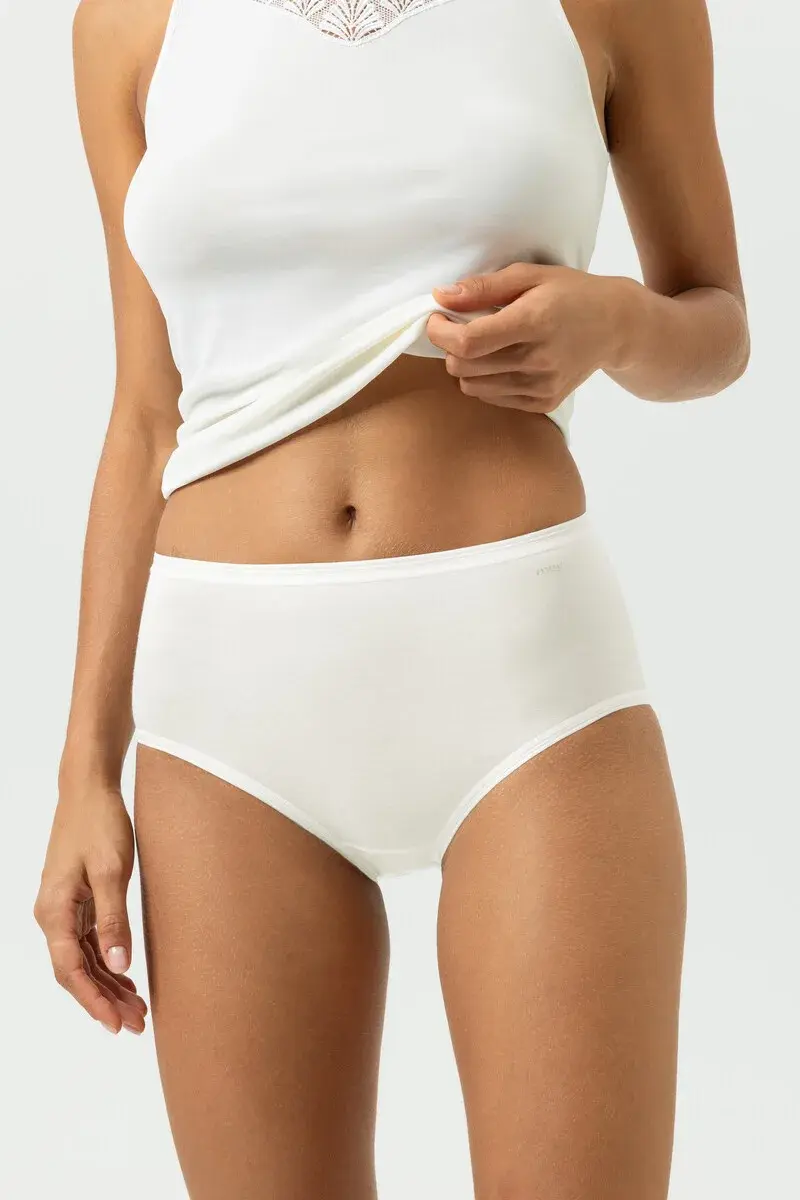 Mey  Lights dames tailleslip viscose - Hoog Katoenen dames ondergoed wit en zwart