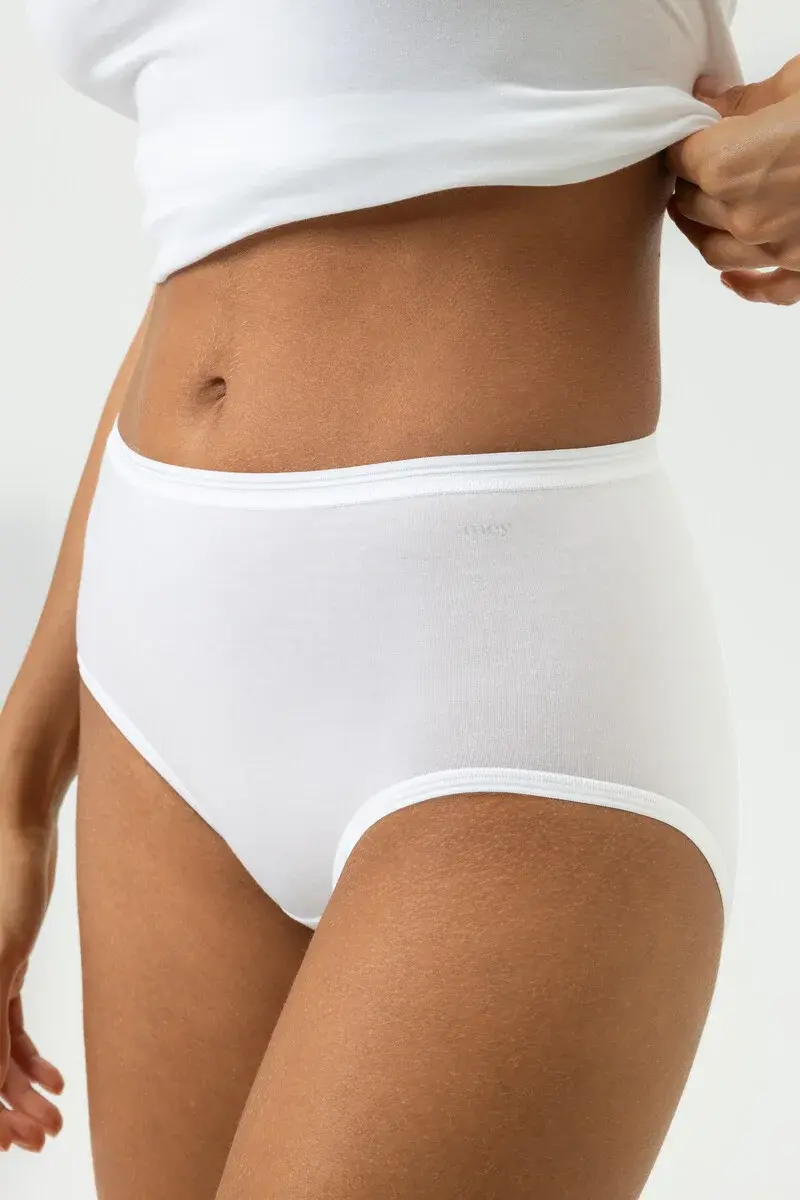 Mey  Lights dames tailleslip viscose - Hoog Katoenen dames ondergoed wit en zwart