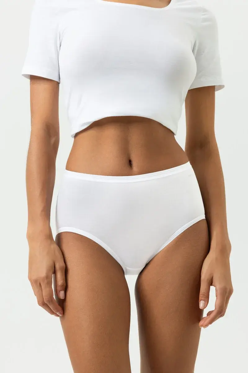 Mey  Lights dames tailleslip viscose - Hoog Katoenen dames ondergoed wit en zwart