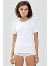 Mey 56201 Emotion dames T-shirt - ronde hals - Vrouwen viscose ondershirt slim Fit - Korte mouwen