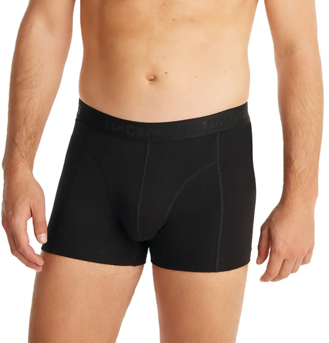 Ten Cate 2-Pack Basics Heren Shorty - 32321 - Comfortabele Heren boxershorts - Heren onderbroeken - Zwart, donkerblauw, grijs