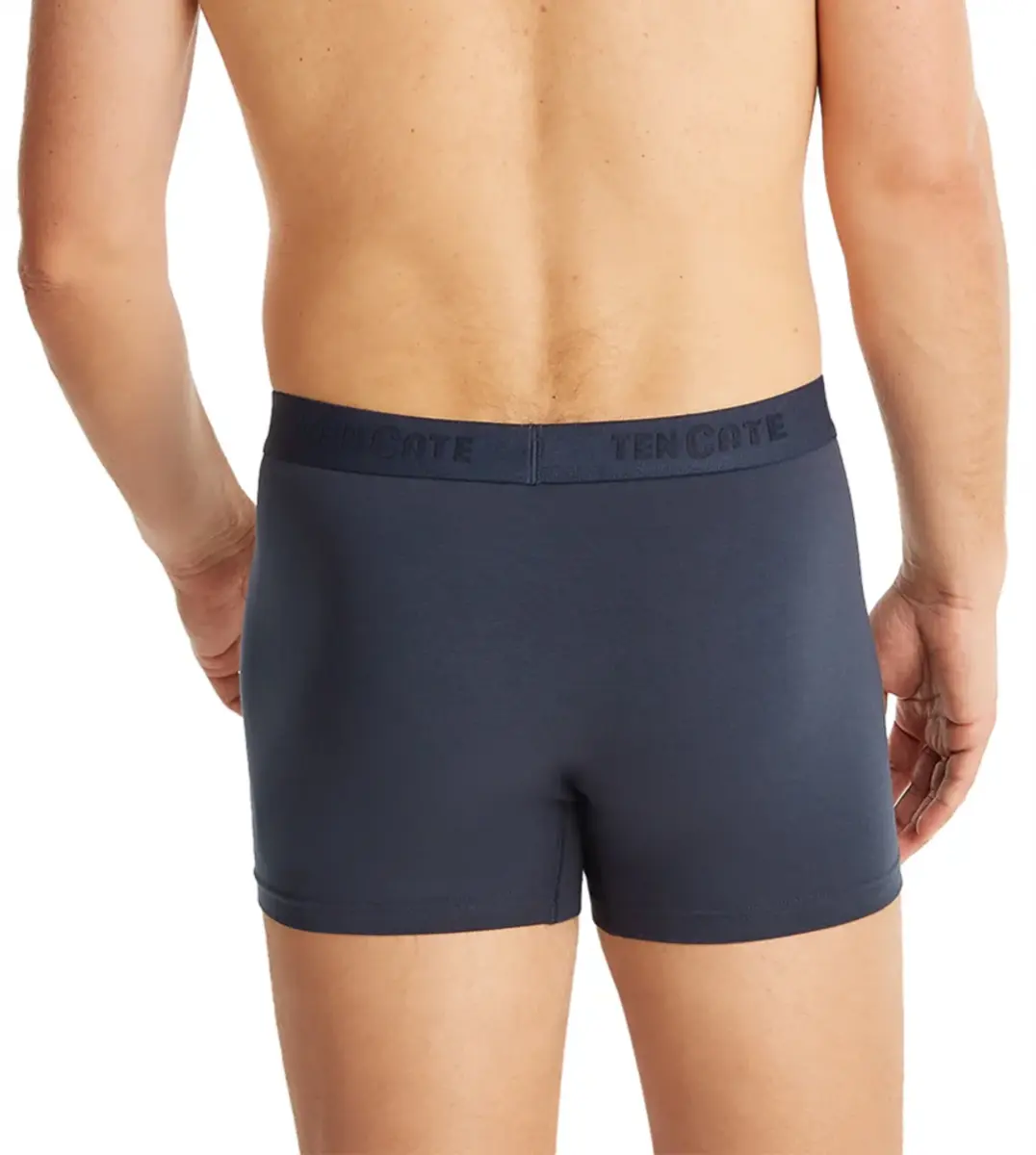 Ten Cate 2-Pack Basics Heren Shorty - 32321 - Comfortabele Heren boxershorts - Heren onderbroeken - Zwart, donkerblauw, grijs