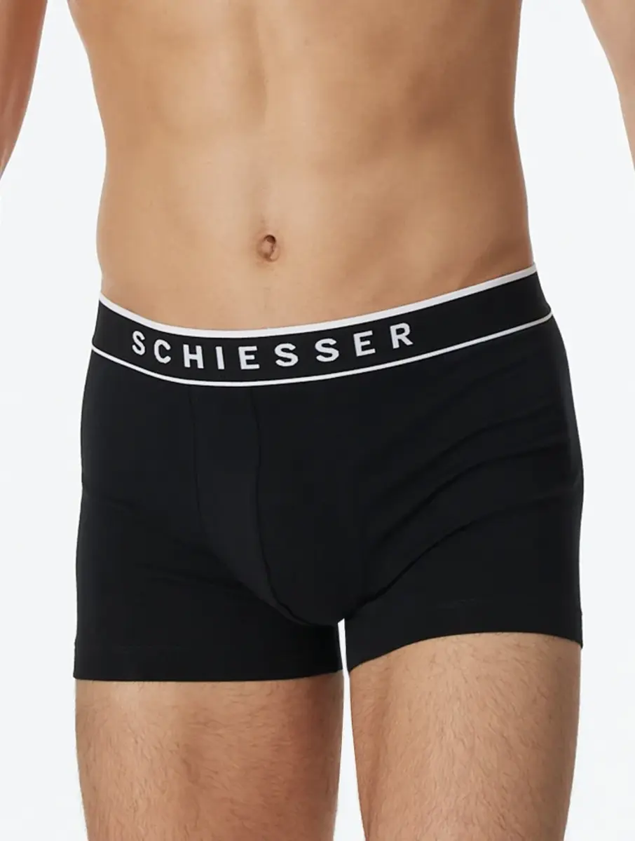 Schiesser 5-pack heren boxershort 95/5 - Zwart