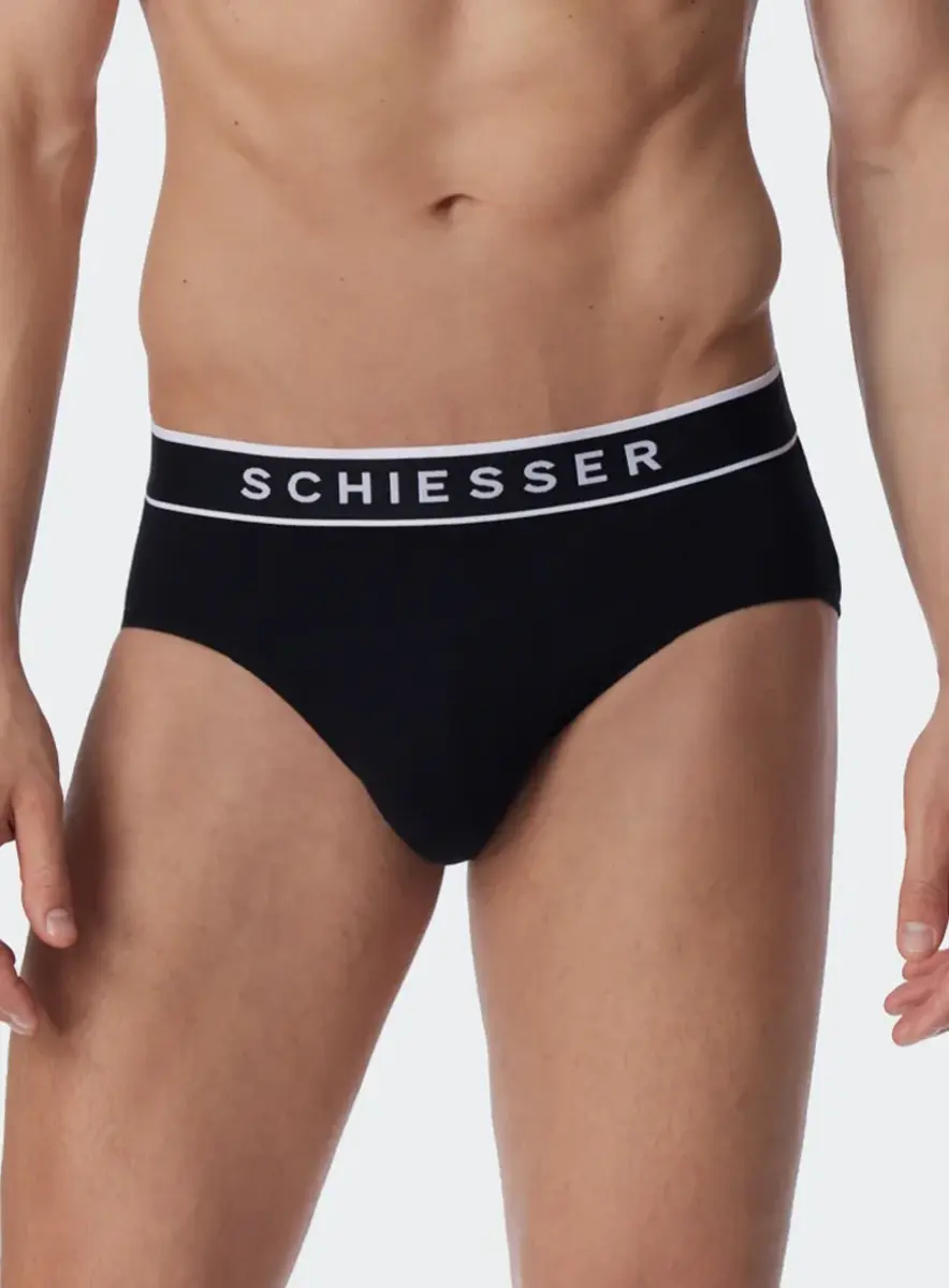 Schiesser 5-pack heren Rio slip 95/5- Zwart