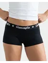 Gianvaglia 10-pak dames boxershorts katoen - dames shorts - Black - Zwarte multipack dames onderbroeken - Vrouwen ondergoed voordeelverpakking