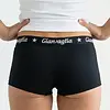 Gianvaglia 10-pak dames boxershorts katoen - dames shorts - Black - Zwarte multipack dames onderbroeken - Vrouwen ondergoed voordeelverpakking