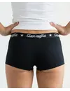 Gianvaglia 10-pak dames boxershorts katoen - dames shorts - Black - Zwarte multipack dames onderbroeken - Vrouwen ondergoed voordeelverpakking