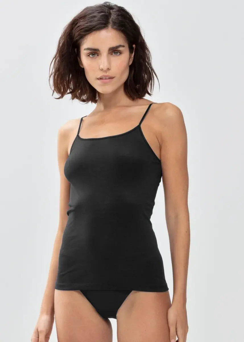 Mey Emotion dames spaghetti hemd - Verstelbare smalle bandjes - Viscose vrouwen onderhemd