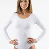 J&C body lange mouw microfiber 6889 - Bodysuit dames - Ronde hals