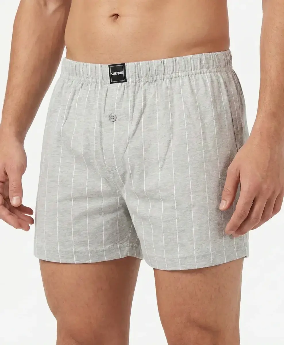Suaque/Ginosanti wijde heren boxershort - Streep - Losse heren boxershort katoen