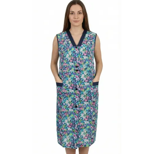 Jasschort - Lila/blauw bloemetje-5