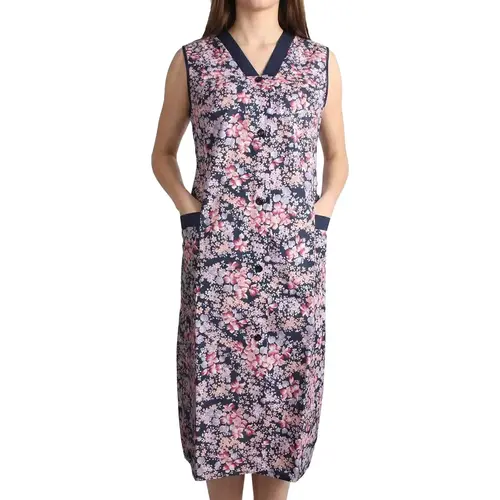 Ma Flodder jasschort Lila/Rose bloemetje 4