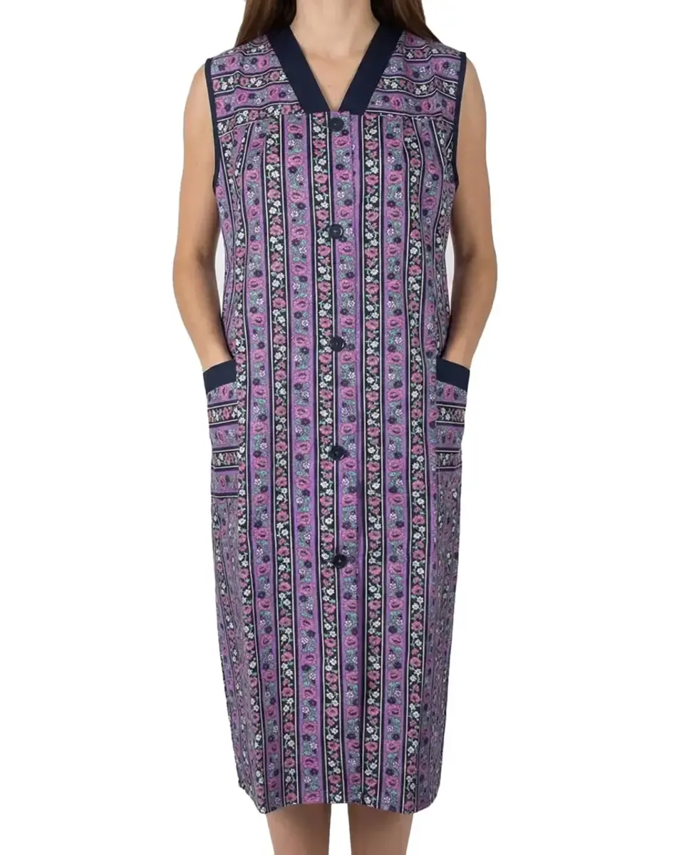 Ma Flodder schort - jasschort Purple Flower-2