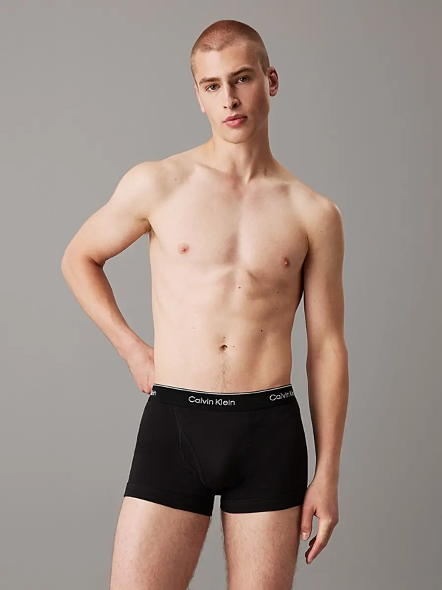 Calvin Klein onderbroeken 3-pack heren boxershorts met gulp - Boxer brief - 100% katoen zwarte heren calvin klein onderbroeken