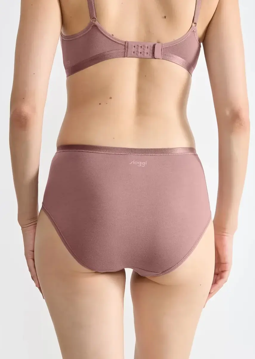 Sloggi 3-pack dames Go midi slip - Daily biologisch katoen heup slips