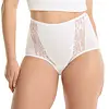 Ten Cate dames High Waist Lace - Kanten dames taille slip - Hoge onderbroek - Biologisch katoen - Badstof kruisje