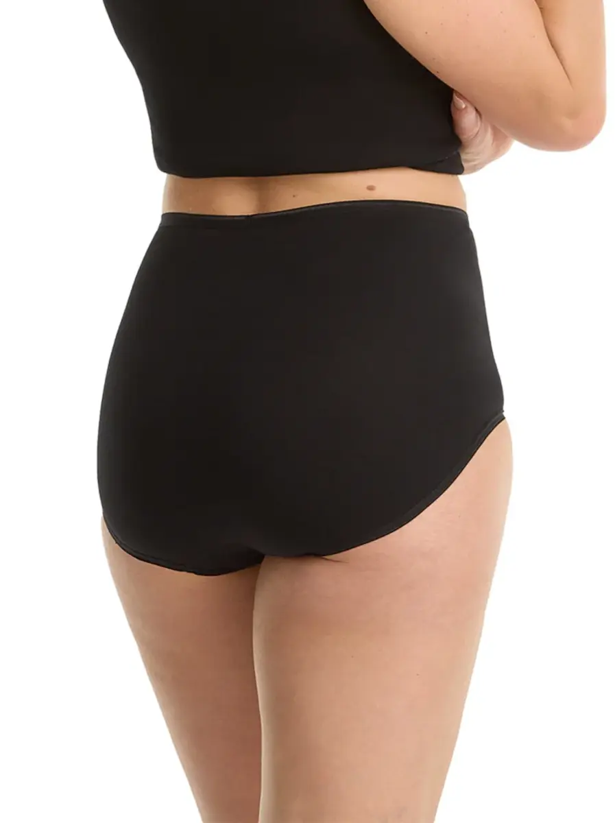 Ten Cate dames High Waist Lace - Kanten dames taille slip - Hoge onderbroek - Biologisch katoen - Badstof kruisje