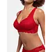 Dorina kanten Bralette - Zonder beugel - Aina - Niet gevulde bh zonder beugel - Grote maten bralette - Rood