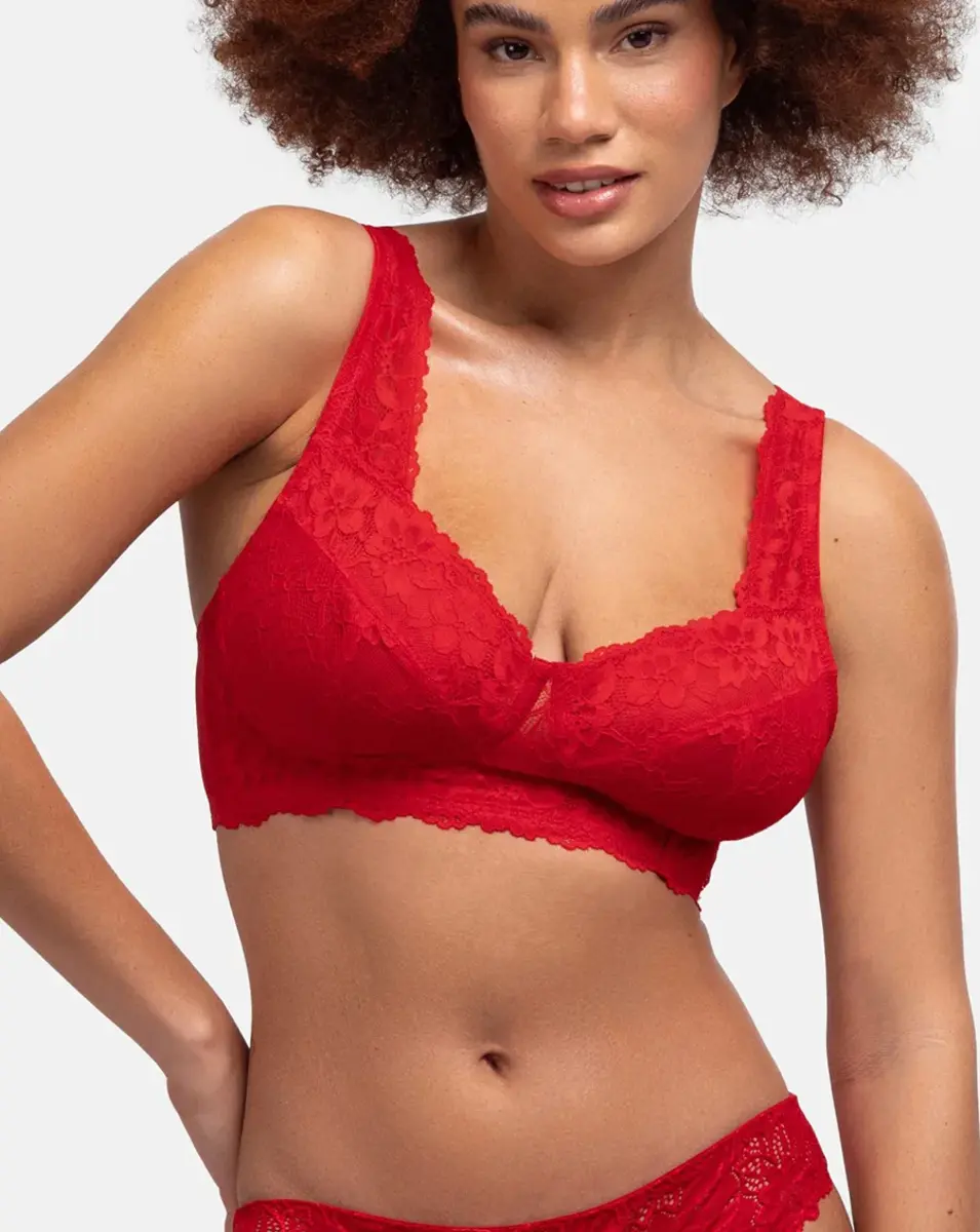 Dorina kanten Bralette - Zonder beugel - Aina - Niet gevulde bh zonder beugel - Grote maten bralette