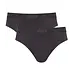 Sloggi 2-pak Midi/Brief heren slips - SLG Base - Zwart