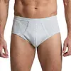 Beeren 2-pak heren slips met gulp - M500 grijsmellee - Heren onderbroek met sluiting - Klassiek beeren ondergoed heren