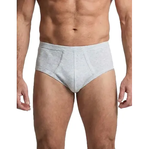 Beeren 2-pak heren slips met gulp - M500 grijsmellee